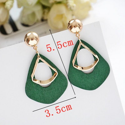 Πράσινο Χρώμα Καρδιά Σκουλαρίκια λουλούδι σταγόνας για Γυναικεία πέταλα Στρογγυλή πεταλούδα Μεταλλικό Brincos Wedding Party Κοσμήματα φίλη Δώρο