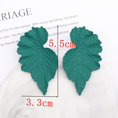 Πράσινο Χρώμα Καρδιά Σκουλαρίκια λουλούδι σταγόνας για Γυναικεία πέταλα Στρογγυλή πεταλούδα Μεταλλικό Brincos Wedding Party Κοσμήματα φίλη Δώρο