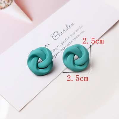 Πράσινο Χρώμα Καρδιά Σκουλαρίκια λουλούδι σταγόνας για Γυναικεία πέταλα Στρογγυλή πεταλούδα Μεταλλικό Brincos Wedding Party Κοσμήματα φίλη Δώρο