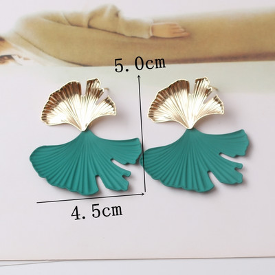 Πράσινο Χρώμα Καρδιά Σκουλαρίκια λουλούδι σταγόνας για Γυναικεία πέταλα Στρογγυλή πεταλούδα Μεταλλικό Brincos Wedding Party Κοσμήματα φίλη Δώρο