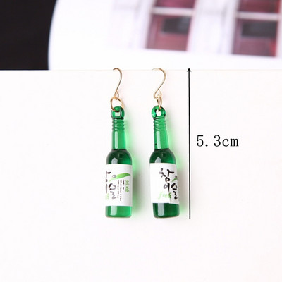 Πράσινο Χρώμα Καρδιά Σκουλαρίκια λουλούδι σταγόνας για Γυναικεία πέταλα Στρογγυλή πεταλούδα Μεταλλικό Brincos Wedding Party Κοσμήματα φίλη Δώρο