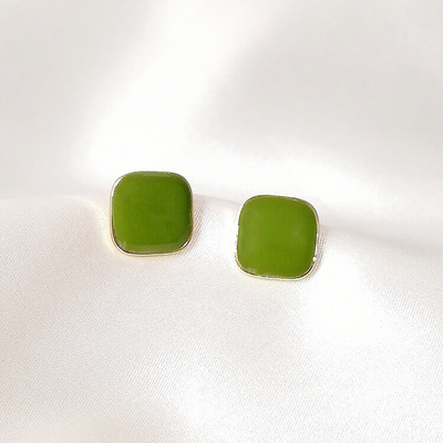 Πράσινο Χρώμα Καρδιά Σκουλαρίκια λουλούδι σταγόνας για Γυναικεία πέταλα Στρογγυλή πεταλούδα Μεταλλικό Brincos Wedding Party Κοσμήματα φίλη Δώρο