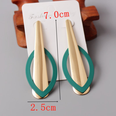 Πράσινο Χρώμα Καρδιά Σκουλαρίκια λουλούδι σταγόνας για Γυναικεία πέταλα Στρογγυλή πεταλούδα Μεταλλικό Brincos Wedding Party Κοσμήματα φίλη Δώρο