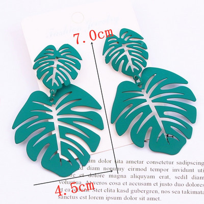 Πράσινο Χρώμα Καρδιά Σκουλαρίκια λουλούδι σταγόνας για Γυναικεία πέταλα Στρογγυλή πεταλούδα Μεταλλικό Brincos Wedding Party Κοσμήματα φίλη Δώρο