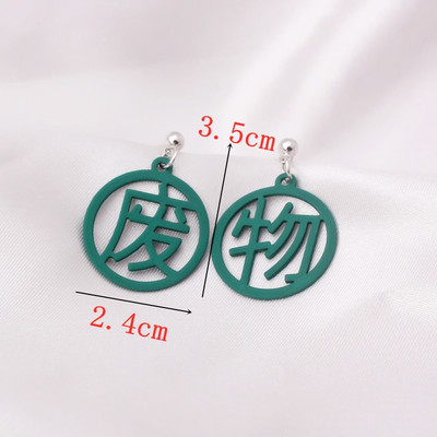 Πράσινο Χρώμα Καρδιά Σκουλαρίκια λουλούδι σταγόνας για Γυναικεία πέταλα Στρογγυλή πεταλούδα Μεταλλικό Brincos Wedding Party Κοσμήματα φίλη Δώρο