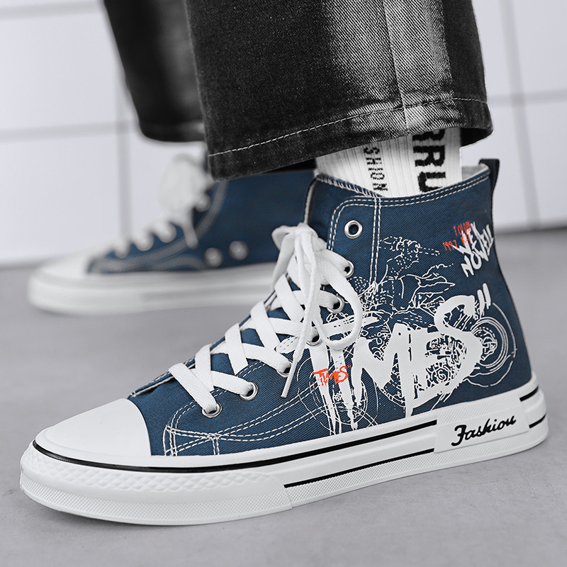 CYYTL Canvas Shoes Vīriešu vasaras ikdienas sporta kurpes Elpojošas āra sporta pārgājienu platformas skeitborda dizainers grezns pastaigas dzīvoklis