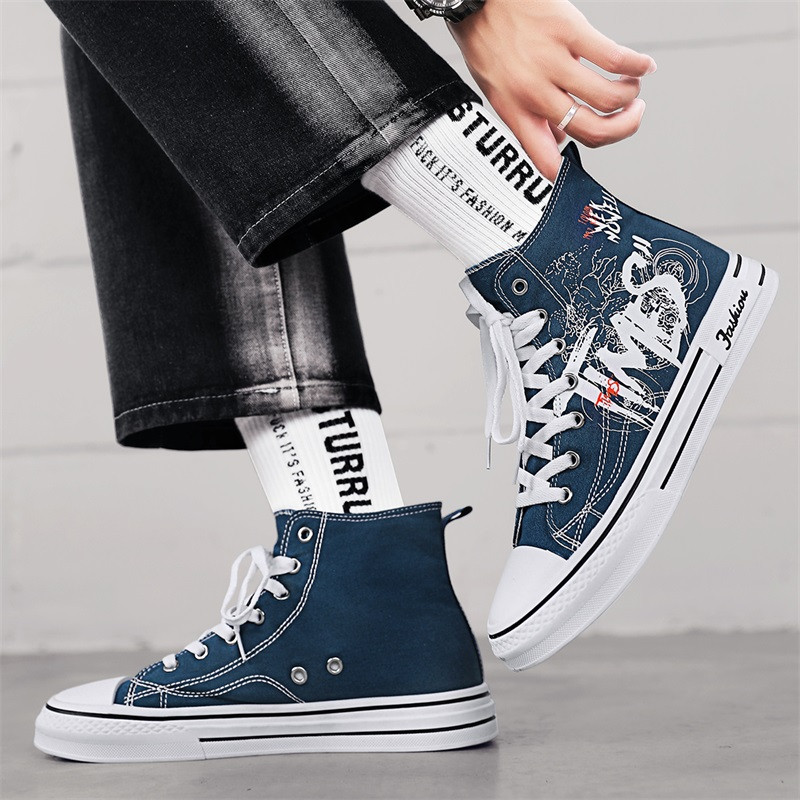 CYYTL Canvas Shoes Vīriešu vasaras ikdienas sporta kurpes Elpojošas āra sporta pārgājienu platformas skeitborda dizainers grezns pastaigas dzīvoklis