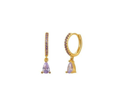 2 TK roostevabast terasest kuupmeetrist tsirkooniumoksiidist väikesed rõngaskõrvarõngad naistele veetilga ripats kõhre kõrvarõngas pulma augustamise ehted