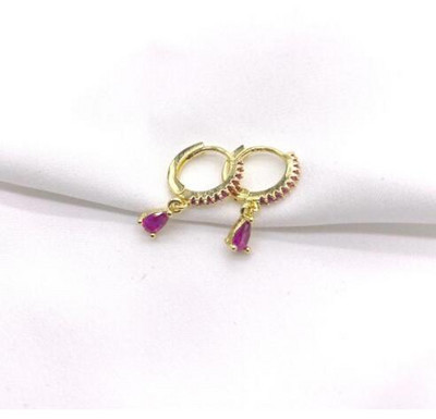 2 TK roostevabast terasest kuupmeetrist tsirkooniumoksiidist väikesed rõngaskõrvarõngad naistele veetilga ripats kõhre kõrvarõngas pulma augustamise ehted