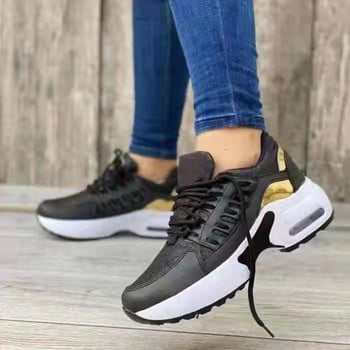 Модни дамски маратонки 2024 Ежедневни обувки на платформа за жени Обувки за тенис Pluis Size Спортни обувки Обувки за бягане Мрежести дишащи 42