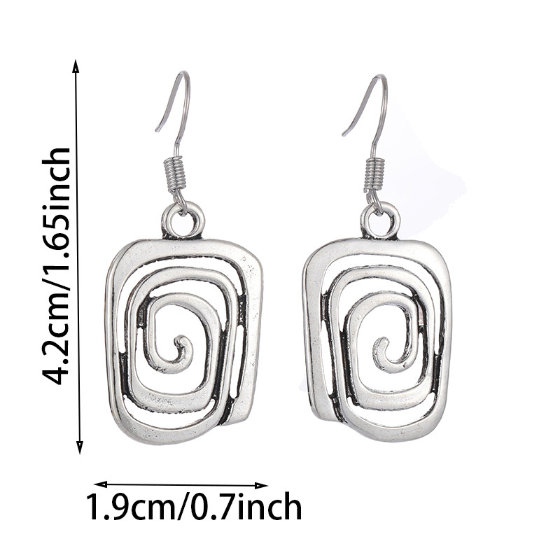 Vintage etnilised antiiksed metallist kõrvarõngad naistele punk ehted õõnsad käsitsi valmistatud rippuvad kõrvarõngad