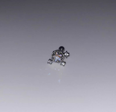 Sweet Cool Angel Heart Star Moon tsirkooniumkõrvarõngad naistele Tüdrukutele Punk Roostevabast Terasest Kõhre Helix Kõrva augustamine