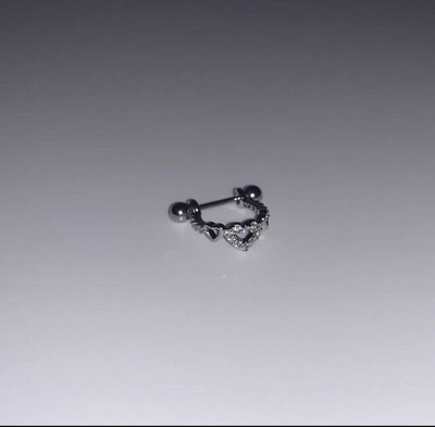 Sweet Cool Angel Heart Star Moon tsirkooniumkõrvarõngad naistele Tüdrukutele Punk Roostevabast Terasest Kõhre Helix Kõrva augustamine