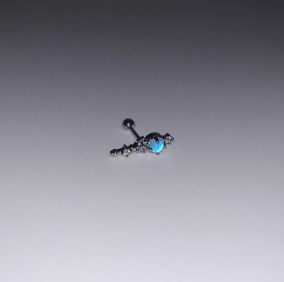 Sweet Cool Angel Heart Star Moon tsirkooniumkõrvarõngad naistele Tüdrukutele Punk Roostevabast Terasest Kõhre Helix Kõrva augustamine