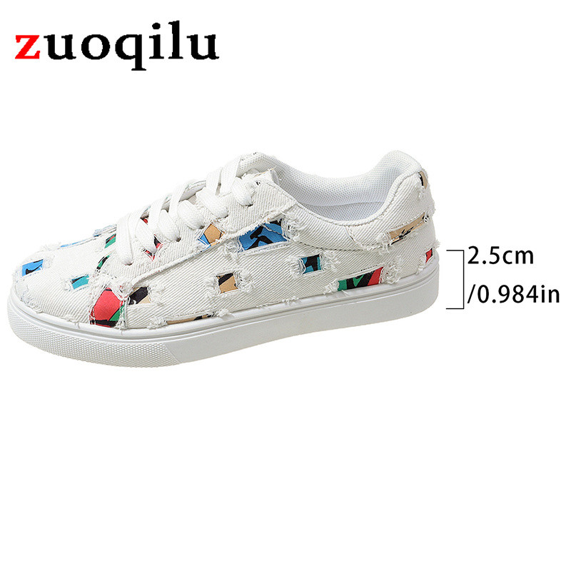 Valged naiste lõuendjalatsid Naiste mood suvised vabaajatossud Tudengite vabaajajalatsid Kõrge ülaosaga naiste vulkaniseerivad kingad Paelad