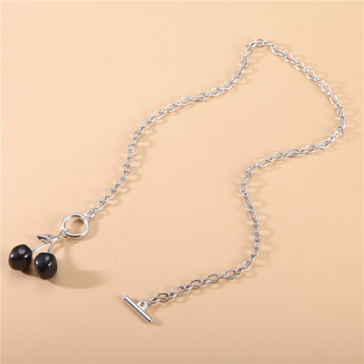 Uus magus suvine punane läbipaistev kirsipuu-mood pikk kõrvaküüne kõrvarõngad moe must anime kõrvarõngas naistele peoehted