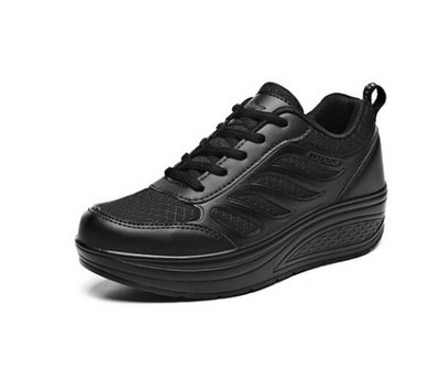 Διχτυωτό πάχος σόλα με κλίση τακούνι χαμηλής κοπής Αθλητικά παπούτσια ρηχής κοπής για άνετα μαλακά αναπνεύσιμα υπαίθρια βουλκανισμένα γυναικεία παπούτσια