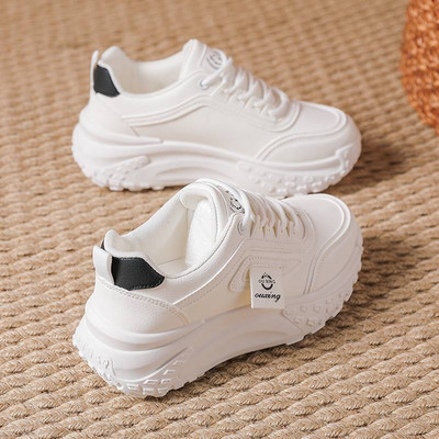 Μόδα γυναικεία παπούτσια Ευέλικτα πάνινα παπούτσια με χοντρή σόλα Ελαφρά γυναικεία καθημερινά παπούτσια με κορδόνια άνοιξη 2024 Νέο Zapatos Para Mujeres