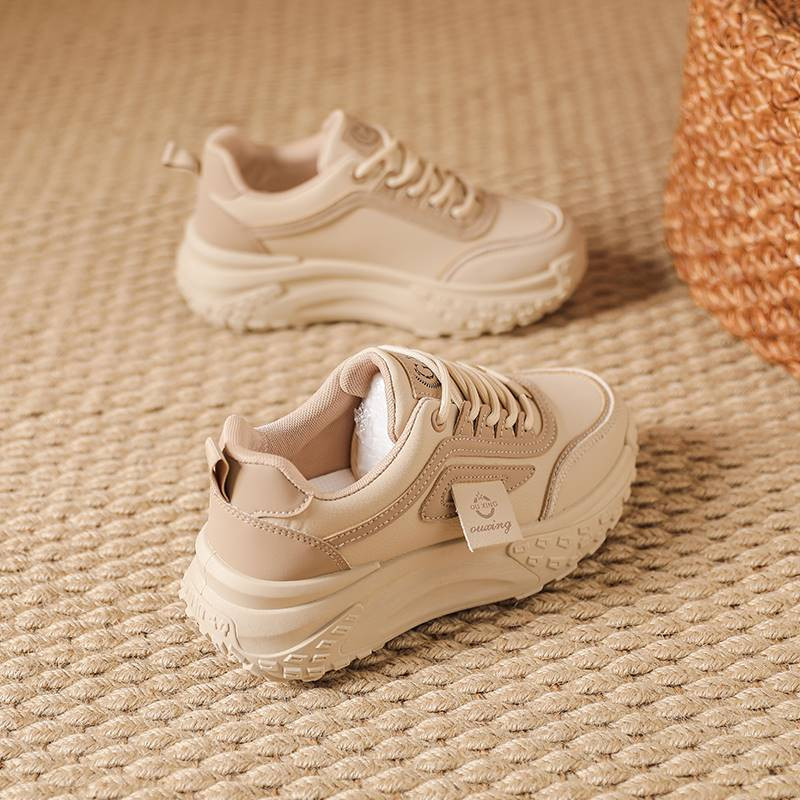 Μόδα γυναικεία παπούτσια Ευέλικτα πάνινα παπούτσια με χοντρή σόλα Ελαφρά γυναικεία καθημερινά παπούτσια με κορδόνια άνοιξη 2024 Νέο Zapatos Para Mujeres