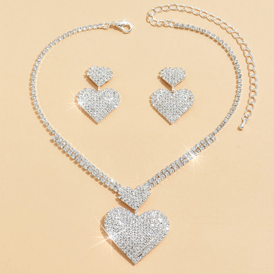 Euroopa ja Ameerika Ühendriigid Mood Armastus Kaelakee Kõrvarõngaste Komplekt Pulmapidu Ystävänpäivä Kingitus Ehted Aksessuaarid