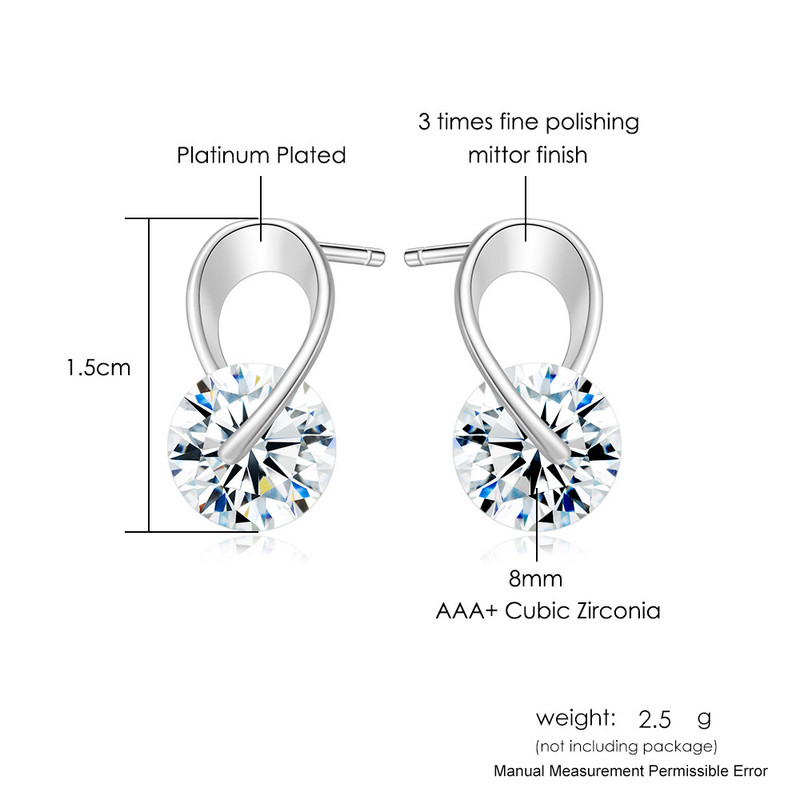 ZHOUYANG Auskari Sievietēm Vienkārša stila kubiskā cirkonija rozes zelta krāsa sudraba krāsā ballīte ikdienas modes Jewely KAE070