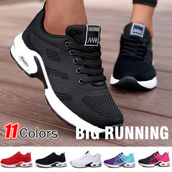 Γυναικεία παπούτσια για τρέξιμο Breathable Wedges Αέρα Μαξιλάρι Αθλητικά Παπούτσια Γυναικεία Μόδα Πλατφόρμα Παπούτσια Προπονητικά Γυναικεία Casual Παπούτσια Διχτυωτό