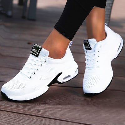 Sieviešu skriešanas apavi Elpojoši ķīļi Gaisa spilveni Sporta apavi Sieviešu modes apavi ar platformu Trenažieri Sieviešu ikdienas apavi Tīkls