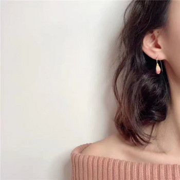 Ρετρό σκουλαρίκια τουλίπα μειοψηφίας Γαλλικά απαλά γλυκά κορίτσια Απλά σκουλαρίκια της άνοιξης Μοντέρνα σκουλαρίκια ρετρό μόδας
