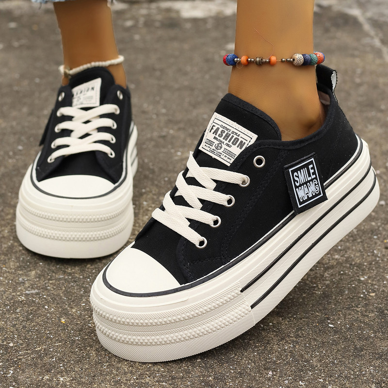 Naiste platvorm, lõuendjalatsid, vabaaja tossud, paeltega, mugavad jalatsid, mood, õues jooksmine tennis, lamedad tossud naistele 35–40