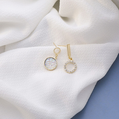 Koreai stílusú fekete cirkon fülbevaló nőknek Fényes strassz négyzet alakú geometrikus fülbevaló lányoknak szóló nyilatkozat ékszer ajándékok