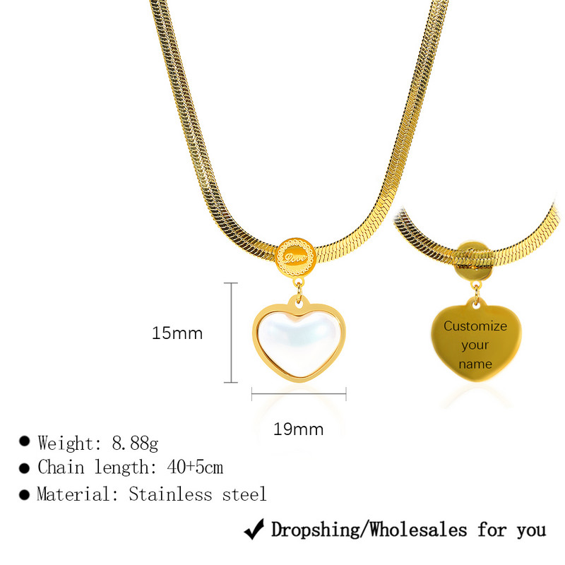 Mīlestības sirds kaklarotas auskari sievietēm 316L nerūsējošā tērauda pērļu vintage modes juvelierizstrādājumu komplekts moderna ballītes dāvana