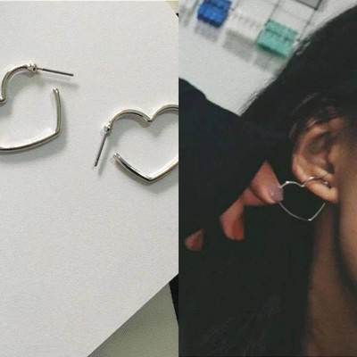 Geomeetriline paksu metallist ümmargune kõrvarõngas Lihtne kullavärvi hõbedase värviga tursked rõngaskõrvarõngad naistele trendikad minimalistlikud ehted kingitused