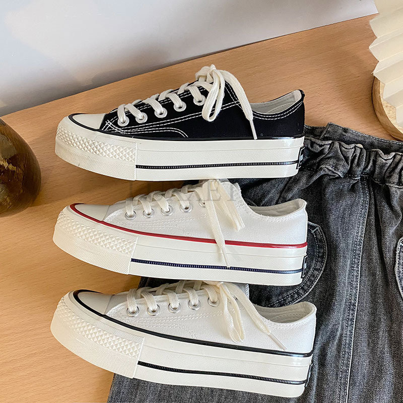 Casual Sneakers Γυναικεία πάνινα πάνινα παπούτσια Γυναικεία βουλκανιζέ παπούτσια Lace Up Flats παπούτσια Αθλητικά γυναικεία ανοιξιάτικα κόκκινο φθινόπωρο