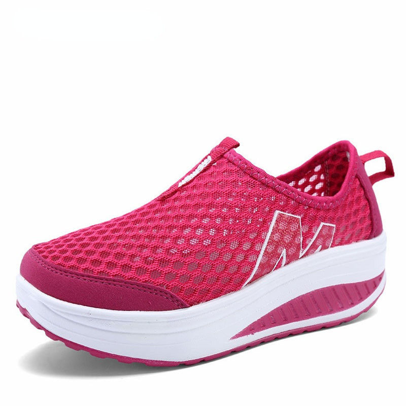 Γυναικεία Διχτυωτά Επίπεδα Παπούτσια Αθλητικά Παπούτσια Πλατφόρμα Γυναικεία Μοκασίνια Αναπνεύσιμο Διχτυωτό Αέρα Κούνια Σφήνες Παπούτσια Αναπνεύσιμα Flats