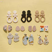 AOMU 2022 Korea Jauni ģeometriski neregulāri apaļi kvadrātveida akrila auskari sievietēm, gari nokaramie auskari, rotaslietas dāvanas