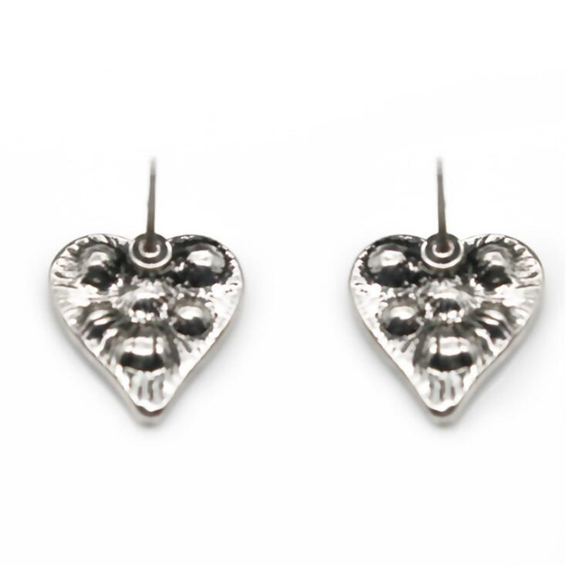 Naiste ehtekomplekt Punase südamega roosi lilledega kaelakee kõrvaklambrid, gooti ehete komplektid retro kaelakee kõrvarõngas Halloweeni jõulukink