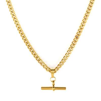 JOVO LOVE T Bar kulonu kaklarotu auskaru komplekts sievietēm nerūsējošā tērauda neparastas zelta krāsas Figaro kubiešu ķēdes rotaslietas 2023