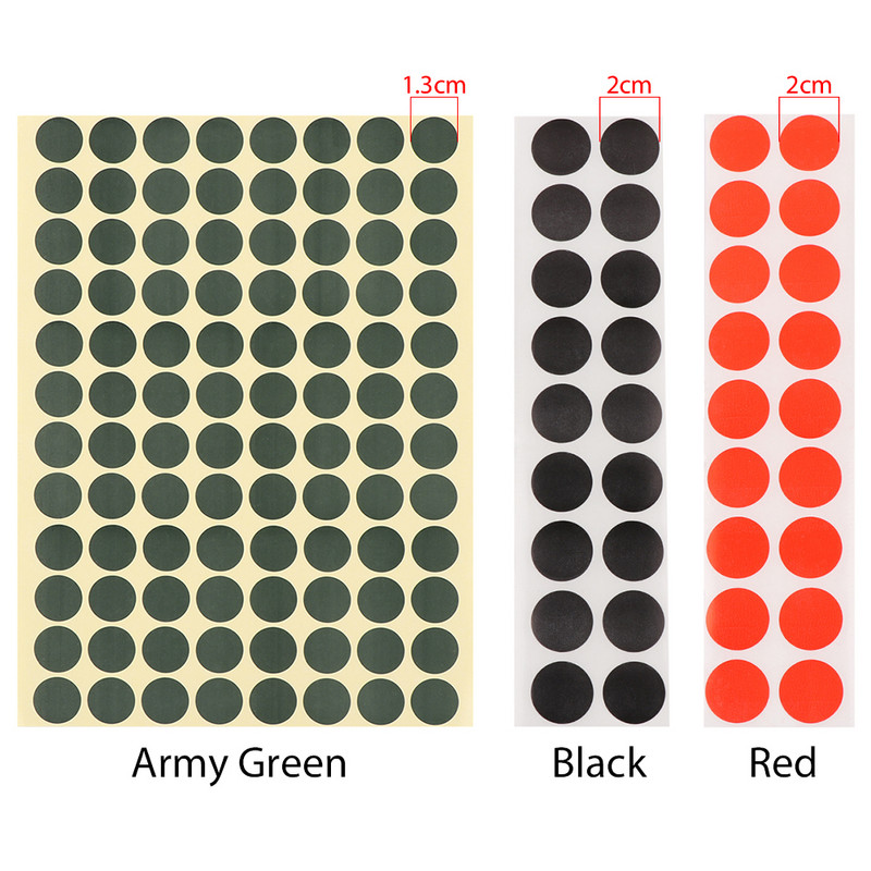 900/2100Pcs Self Adhesive Target Paster, Shooting Splatter Stickers Patches Μαύρο/Κόκκινο Χρώμα 0,8'' Για Εκπαίδευση Κυνηγετικής Πρακτικής