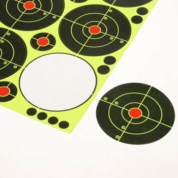 180 τμχ Στόχοι 3 ιντσών Reactive Splatter Αντικειμενικό χαρτί Shoot Practice Αυτοκόλλητα Σκοποβολής Αξεσουάρ