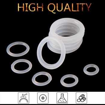 225 ΤΕΜ. Δακτύλιοι στεγανοποίησης Paintball O-Rings Λευκή σιλικόνη Αντικαταστάσεις OD 6mm-30mm CS 1,5mm 1,9mm 2,4mm 3,1mm 15 Μεγέθη BG019