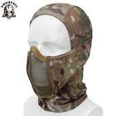 Taktikaline kogu näo võrkmask Balaclava Airsoft Paintball Halloweeni mask CS mäng Jaht Jalgrattasõidu kaitsekiivri vooderdise kork