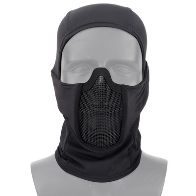 Taktikaline kogu näo võrkmask Balaclava Airsoft Paintball Halloweeni mask CS mäng Jaht Jalgrattasõidu kaitsekiivri vooderdise kork