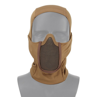 Taktikaline kogu näo võrkmask Balaclava Airsoft Paintball Halloweeni mask CS mäng Jaht Jalgrattasõidu kaitsekiivri vooderdise kork