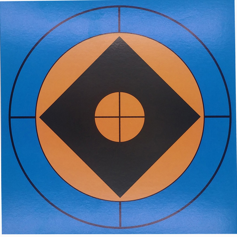 Χάρτινοι στόχοι 6,70"x6,70" / 17cmX17cm σε 20 τμχ, Στόχοι σκοποβολής με όπλα, Αθλητισμός και σε εξωτερικούς χώρους, Αεροβόλο όπλο BBs Shooting Practice