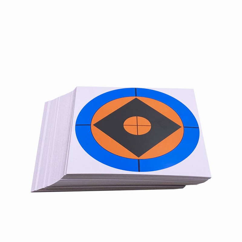 Χάρτινοι στόχοι 6,70"x6,70" / 17cmX17cm σε 20 τμχ, Στόχοι σκοποβολής με όπλα, Αθλητισμός και σε εξωτερικούς χώρους, Αεροβόλο όπλο BBs Shooting Practice