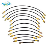 PCP peintbola augstspiediena šļūtene neilona caurule 300bar/4500psi HP šļūtenes 1/8NPT sieviešu savienojums 13cm garš