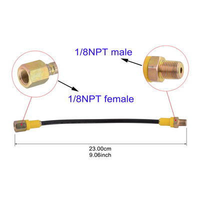 PCP peintbola augstspiediena šļūtene neilona caurule 300bar/4500psi HP šļūtenes 1/8NPT sieviešu savienojums 13cm garš