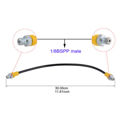 PCP peintbola augstspiediena šļūtene neilona caurule 300bar/4500psi HP šļūtenes 1/8NPT sieviešu savienojums 13cm garš