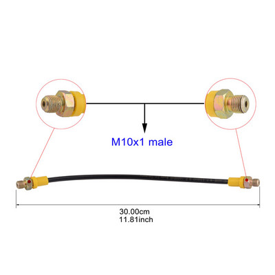 PCP peintbola augstspiediena šļūtene neilona caurule 300bar/4500psi HP šļūtenes 1/8NPT sieviešu savienojums 13cm garš