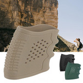 Pistoleto rankena guminė amortizacija, tamprus taktinis dėklas, nešiojamas korozijai atsparus dėklo rankenos neslystantis pistoleto dangtelis